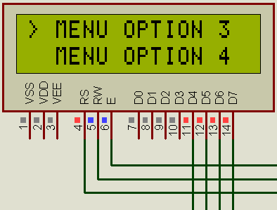 Selection Menu for Text LCD [AVR]