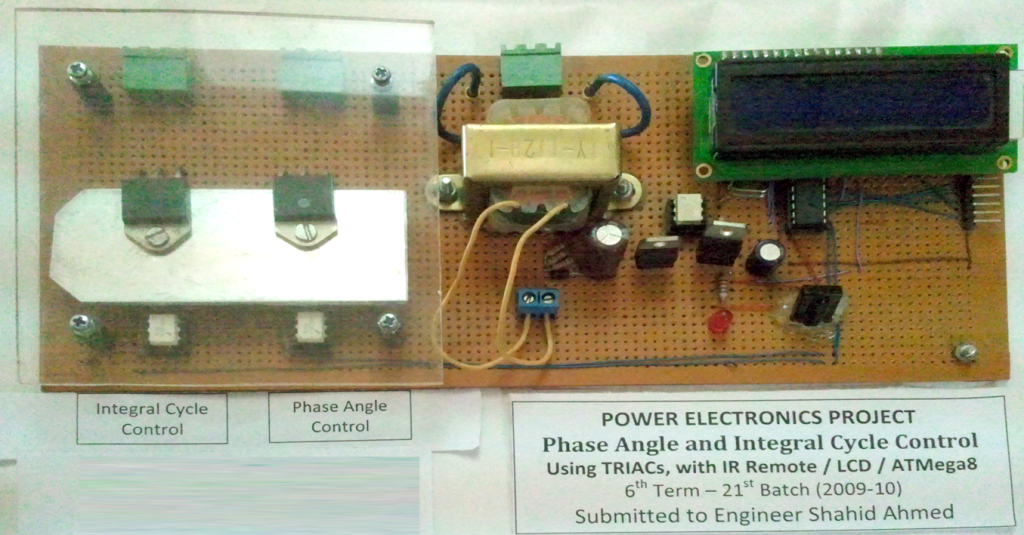 Phase and Integral Cycle AC Power Control with Arduino